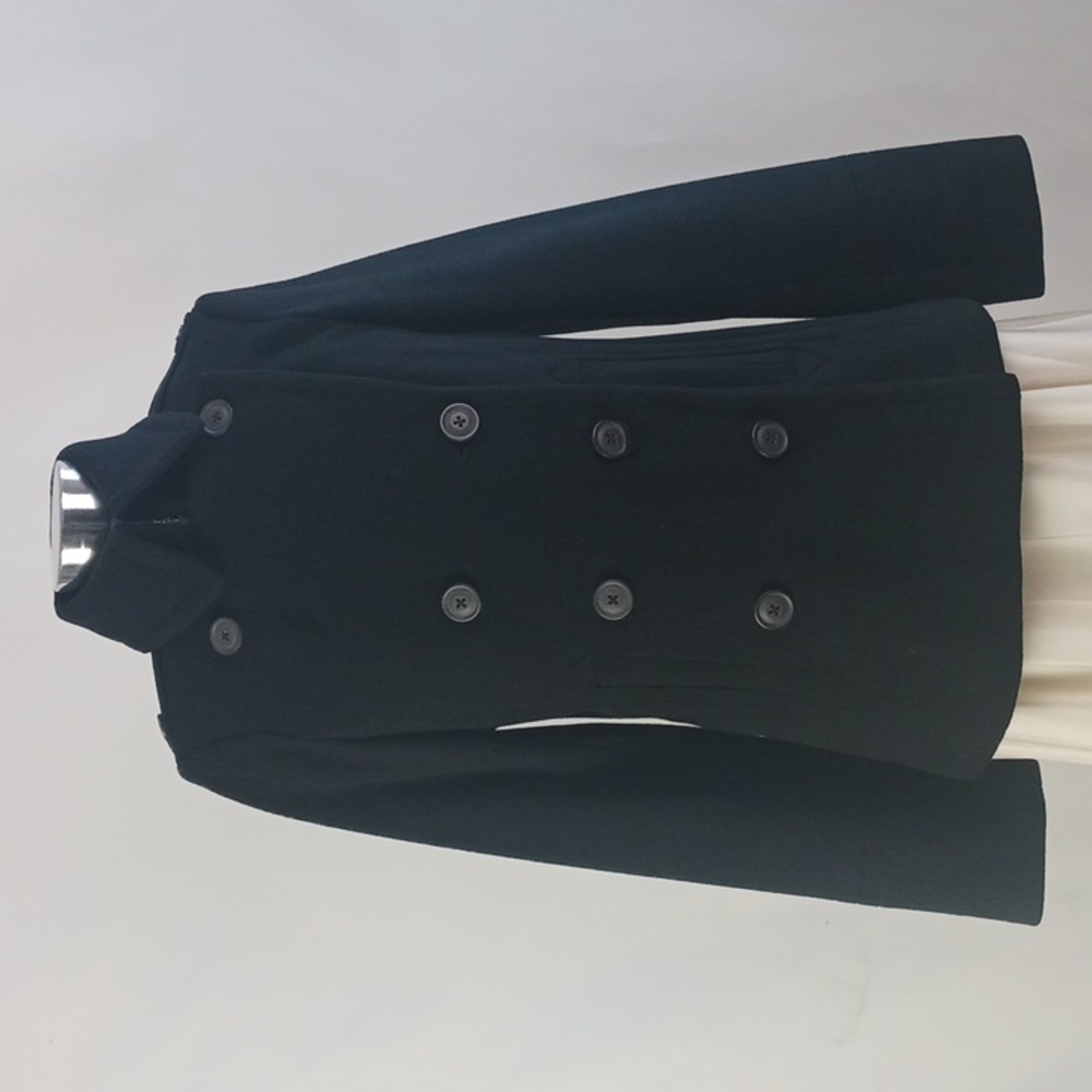 J. Crew Black Short Pea Jacket.